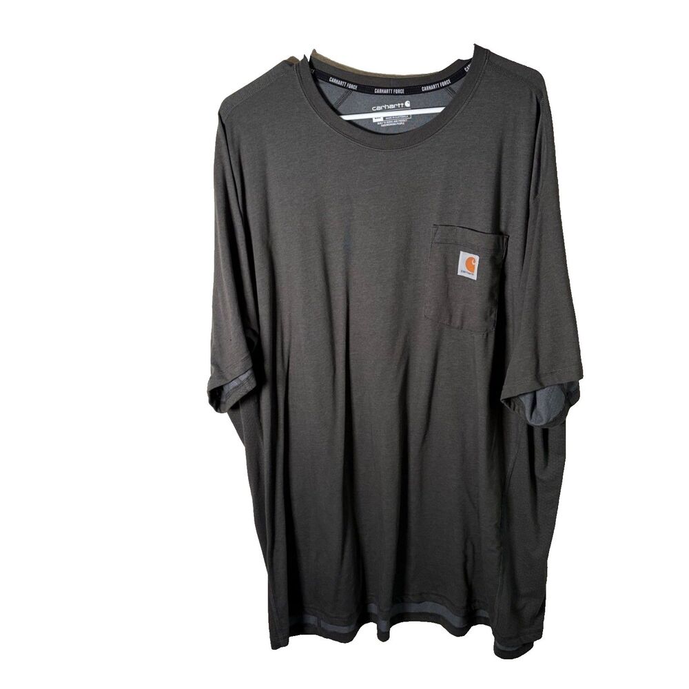 Carhartt Force T-Shirt Men's 3XL Gray Short Sleeve Relaxed Fit Force Shirt